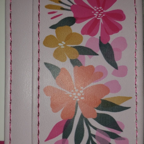 Lady Jayne Sunlit Garden Multicolor Floral Vegan Leather Credit Card Wallet NWT - Picture 8 of 8